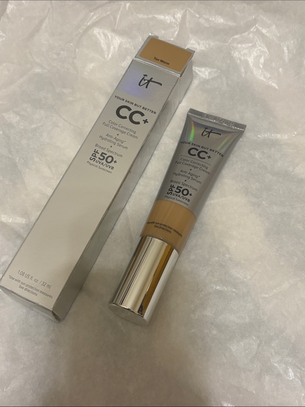 it cosmetics CC+ Cream SPF 50+ - Tan Warm (Silver Packaging)
